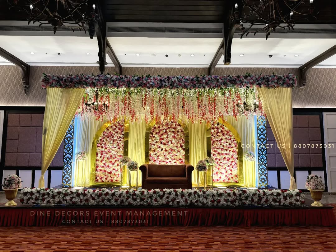 Gold and black theme decoration