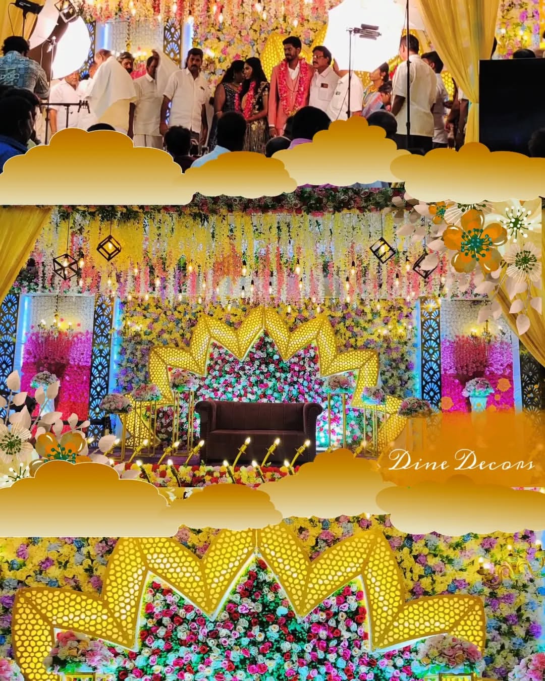 Wedding celebration setup